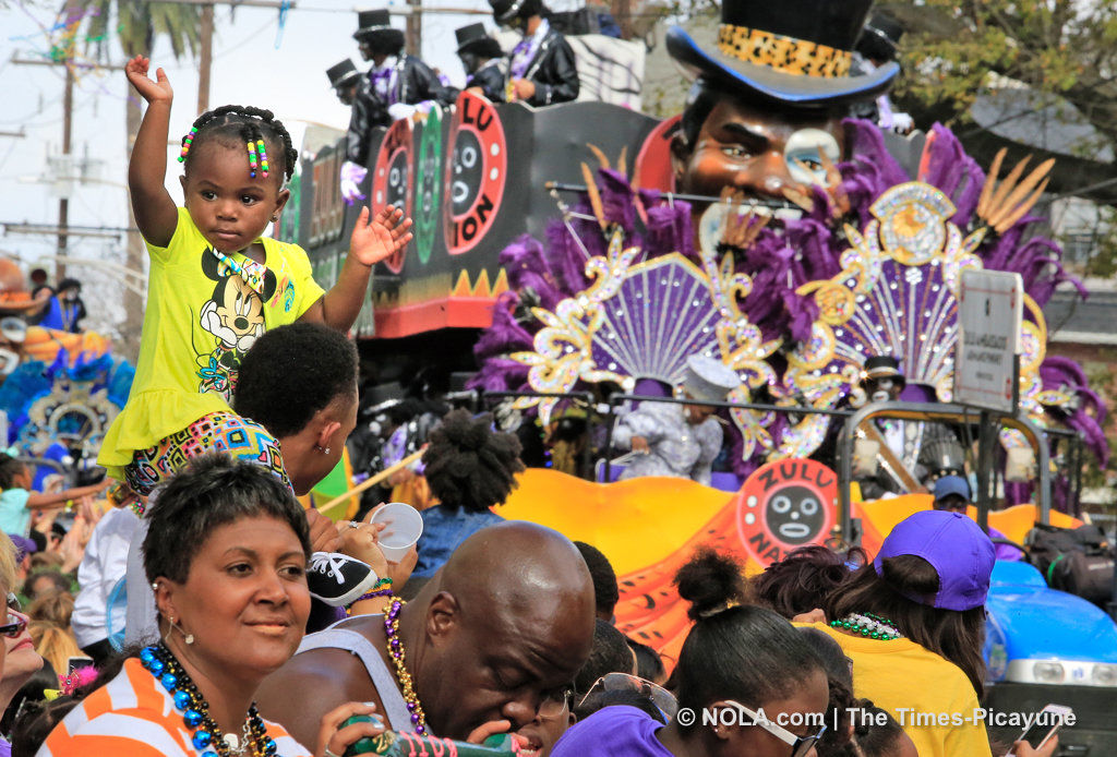 Zulu hits the parade route on Mardi Gras: See photos